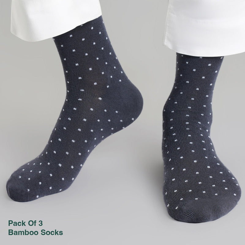 Naturefab Men's Bamboo Full Length socks Combo-5 (Pack of 3)-5