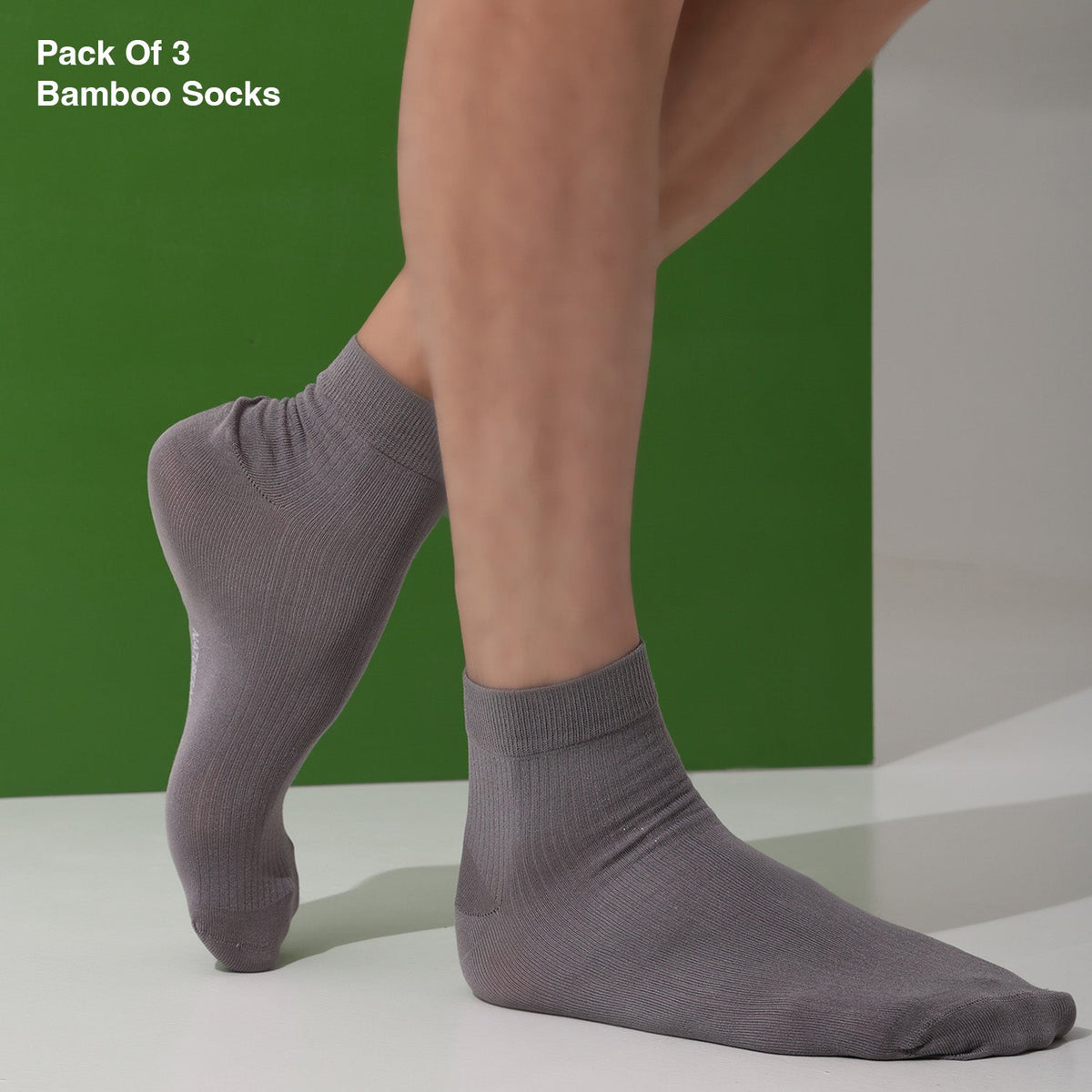 Naturefab Men's Bamboo Ankle Length socks Combo-8 (Pack of 3)-5