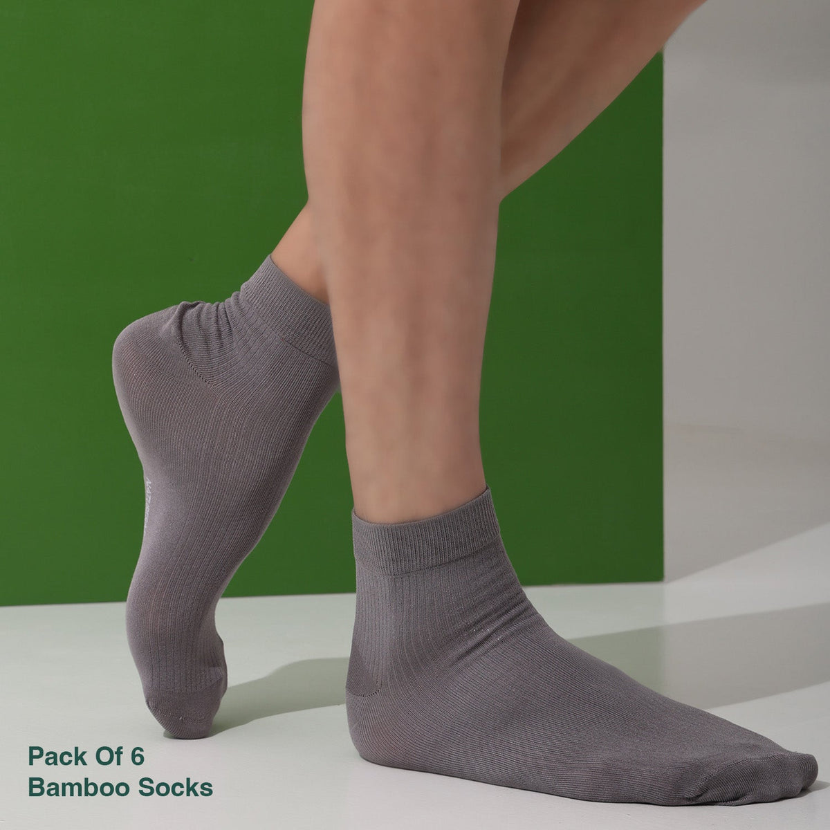 Naturefab Men's Bamboo Ankle Length socks Combo-2 (Pack of 6)-5