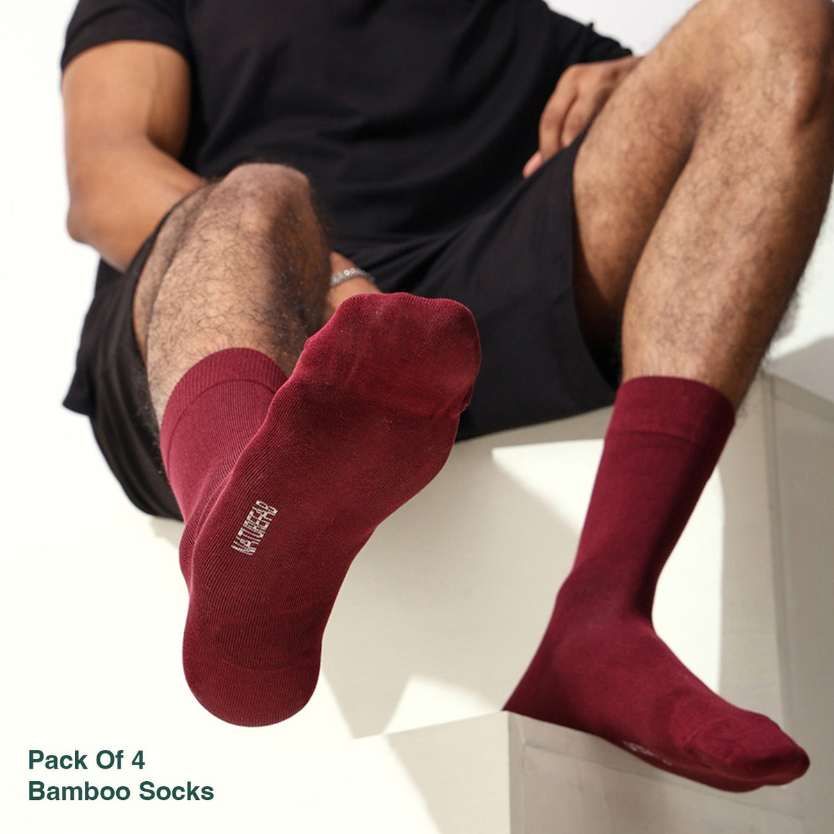 Naturefab Men's Bamboo Full Length socks Combo-3 (Pack of 4)-6