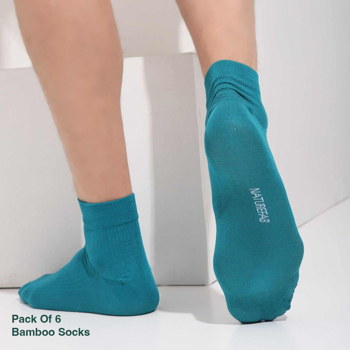 Naturefab Men's Bamboo Ankle Length socks Combo-4 (Pack of 6)-7