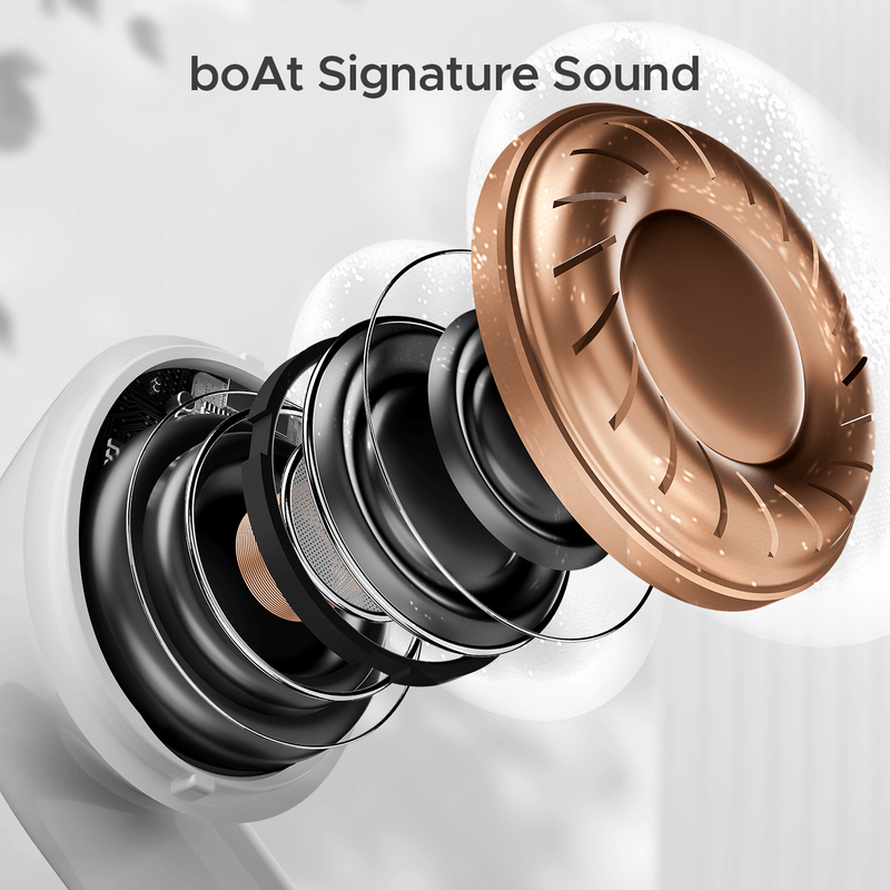 boAt Airdopes 161/163 True Wireless Earbuds with ASAP Charge, 40 Hours Playback, 13mm Drivers, IPX5, Bluetooth 5.1 (Pearl White)