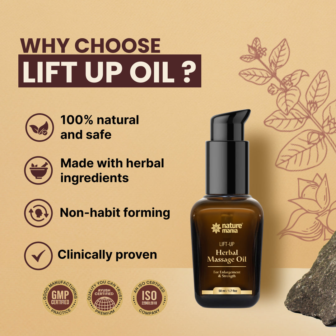 Lift-Up Massage Oil (50ML) for Men - Enjoy Better Intimacy 🥵