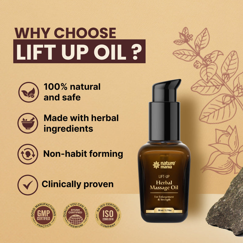 Lift-Up Massage Oil (50ML) for Men - Enjoy Better Intimacy 🥵