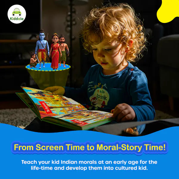 Ramayan Musical Story Book (3–12 Yrs) | Hindi & English Audio | Musical Story+ Shlok+Mantra for Kids| Teach Sanskar & Values to Kids