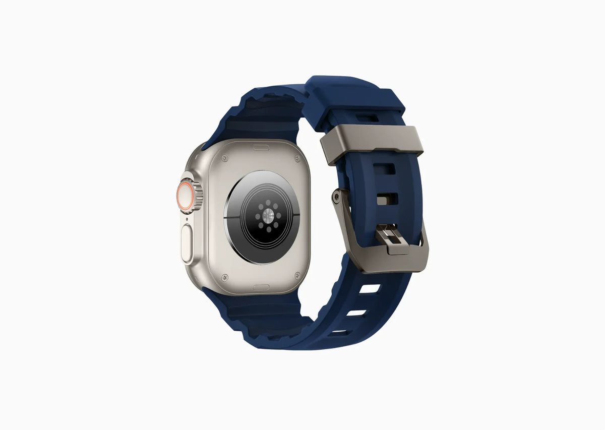 best silicone blue Apple Watch straps online from Hyderabad 