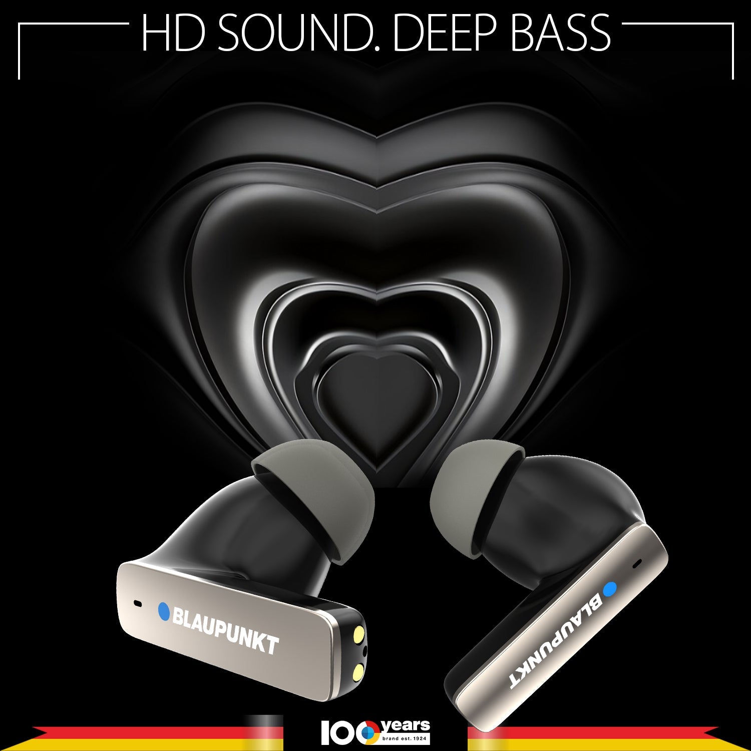 BTW100 Khrome+ True Wireless Bluetooth Earbuds (BK)-4