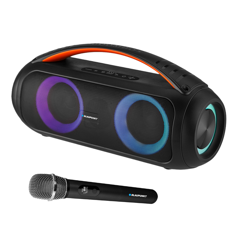 ATOMIK BB50 50W Boombox Speaker with Wireless Karaoke Mic-2