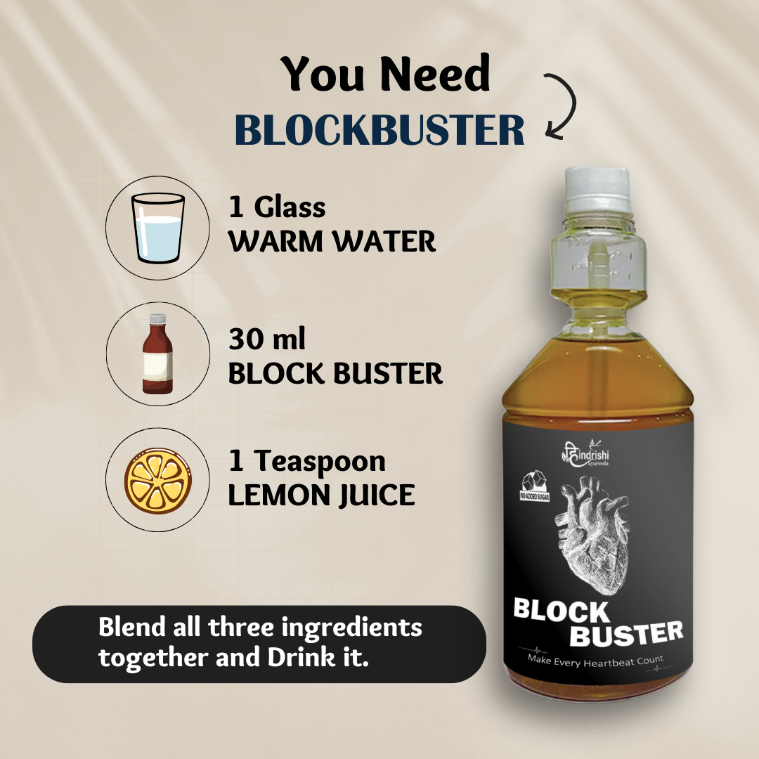 Hindrishi Ayurveda Block Busters for Weight management and High Cholesterol and Uric acid 500ml-5