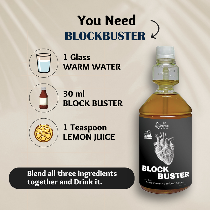 Hindrishi Ayurveda Block Busters for Weight management and High Cholesterol and Uric acid 500ml-5