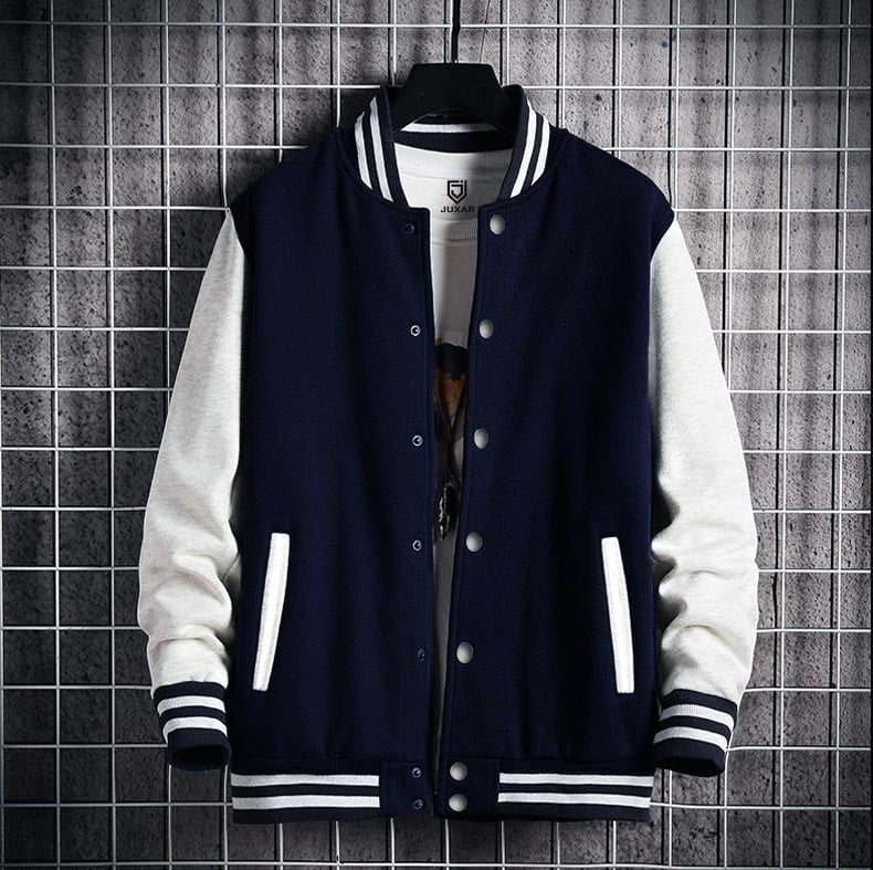 PLAIN VARSITY JACKET