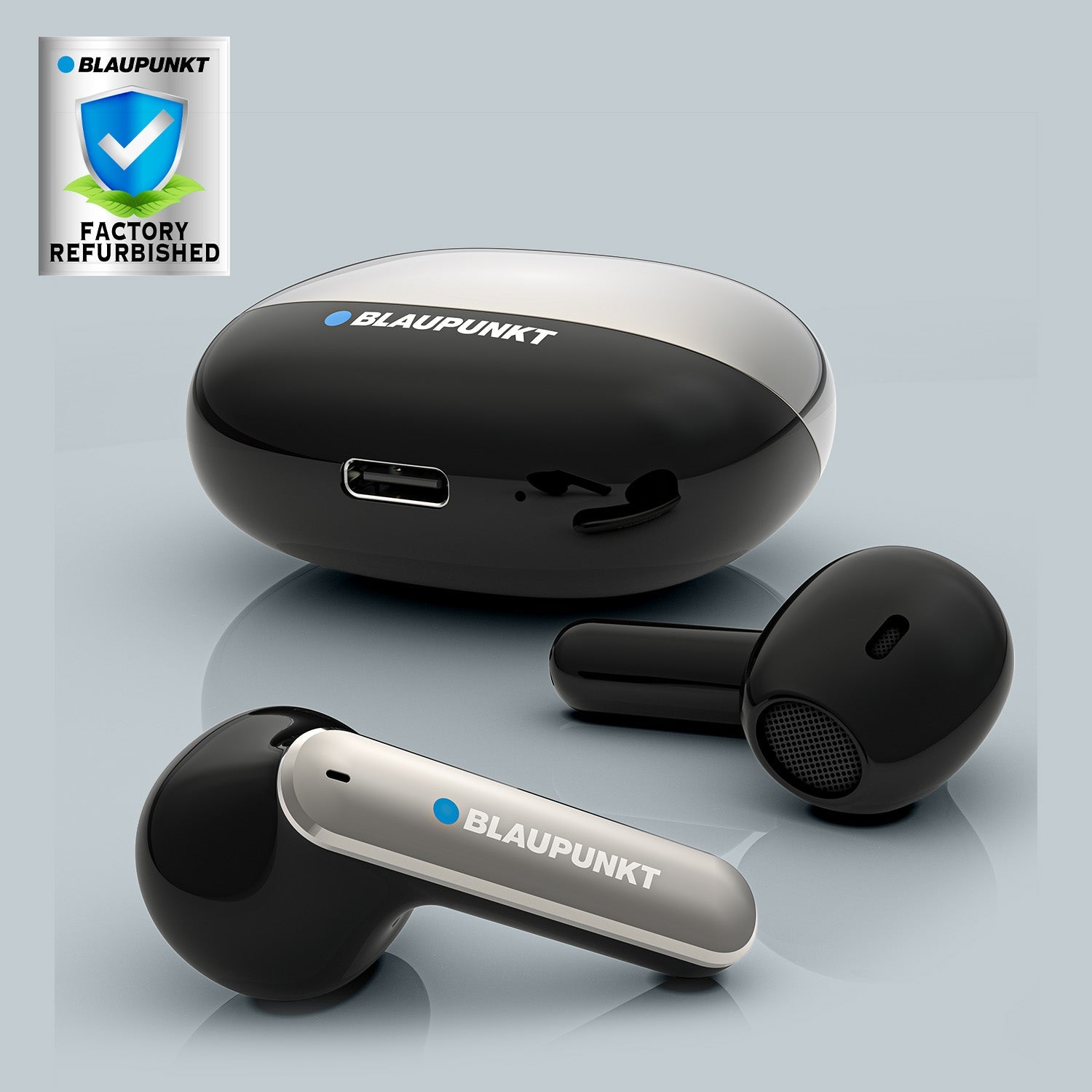 BTW100 Khrome True Wireless Earbuds Refurbished (Black)-7