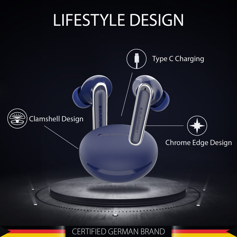 BTW100 Truly Wireless ENC Earbuds Refurbished Blue-8