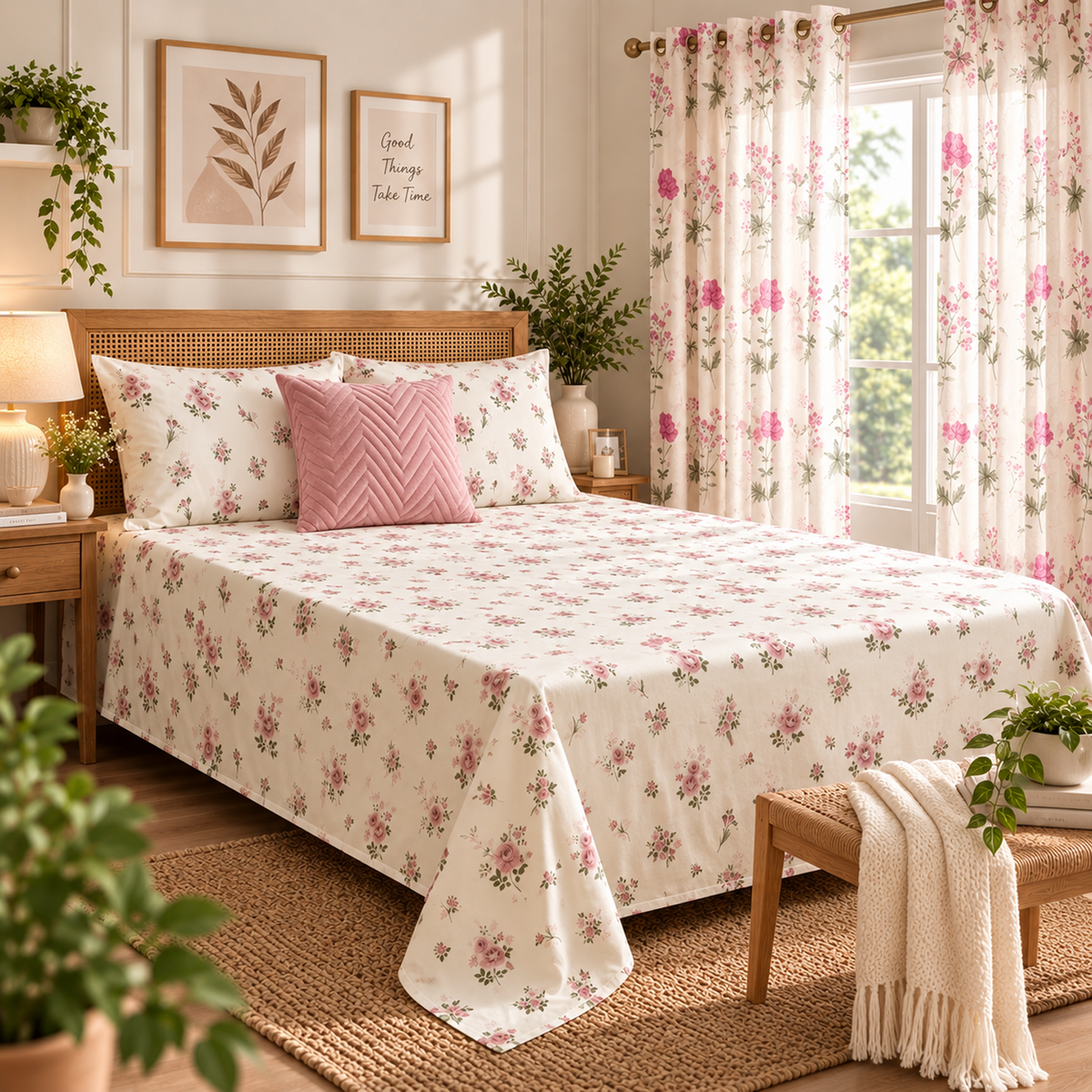 Blush Garden- A Soft And Pretty Bedroom Refresh-1