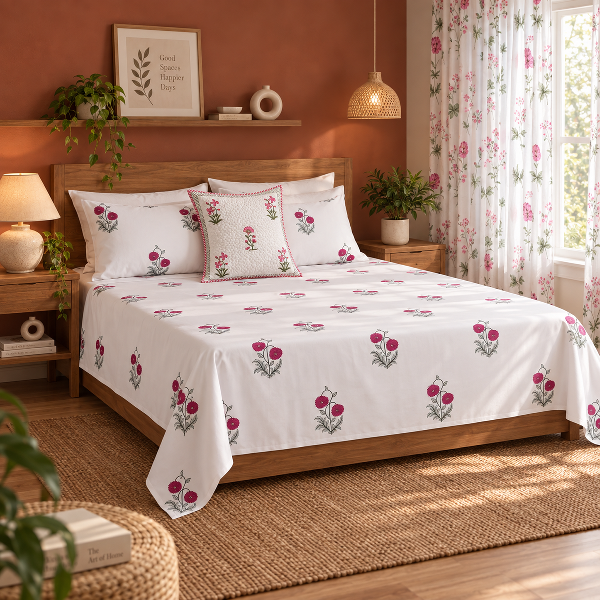 Rosy Retreat- A Warm Touch For Your Everyday Space-1