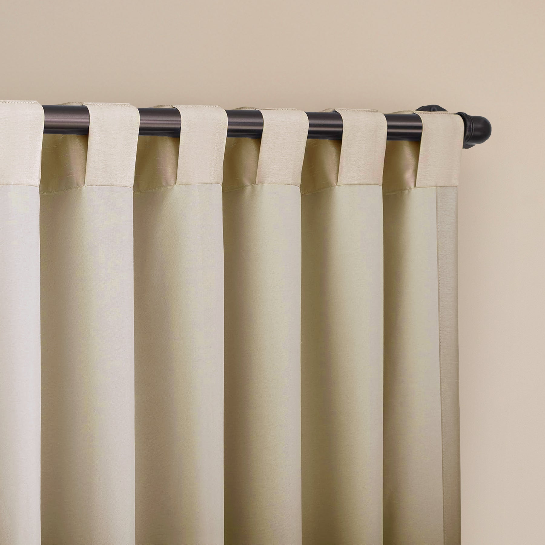 Fort Essential - Back Tab Blackout Curtain (Beige)