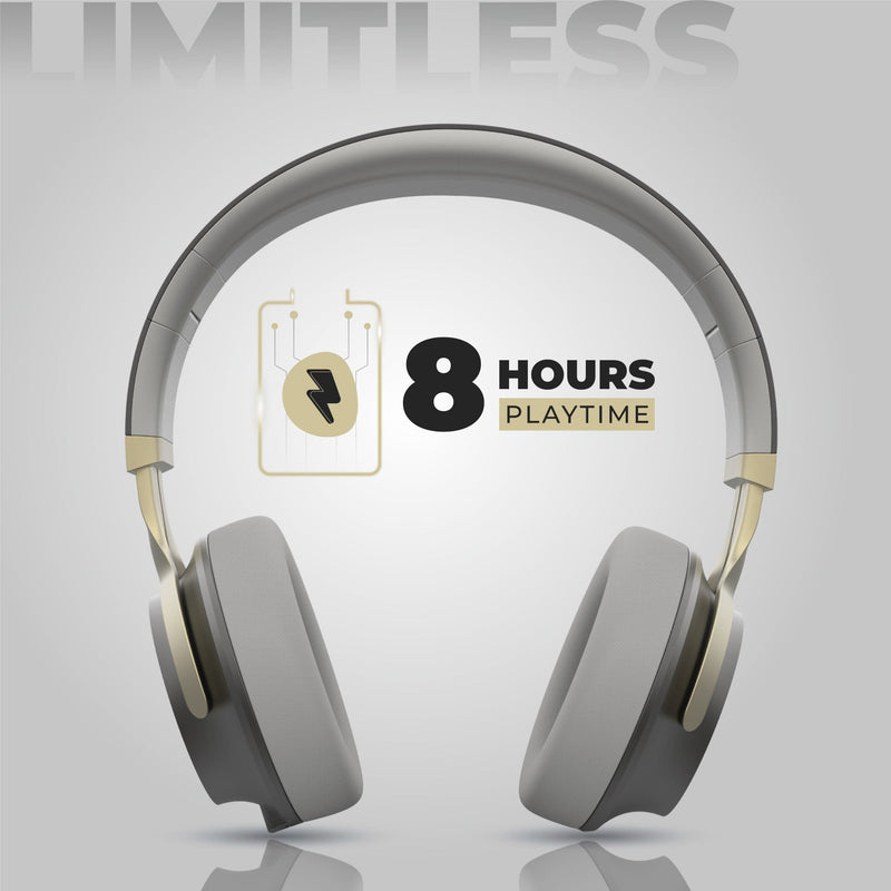 Wireless  Headphones with 8 Hours Battery Backup.