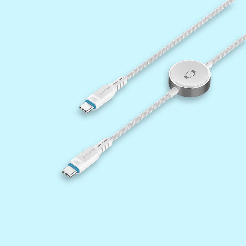BLZR 60W 1m Type-C to C Cable with Built-in iWatch Charger