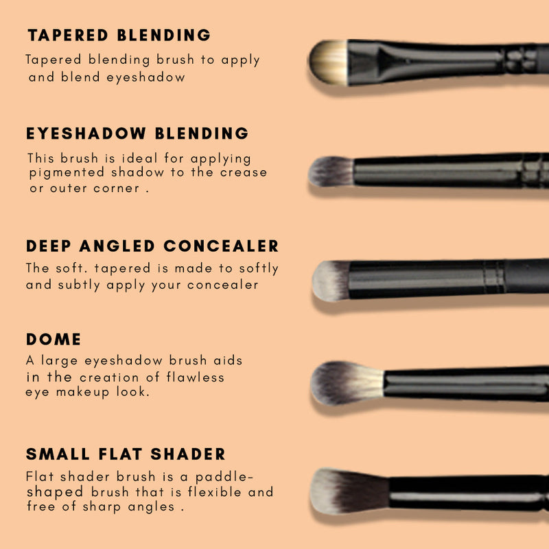 Cuffs N Lashes Makeup Brushes Set of 14