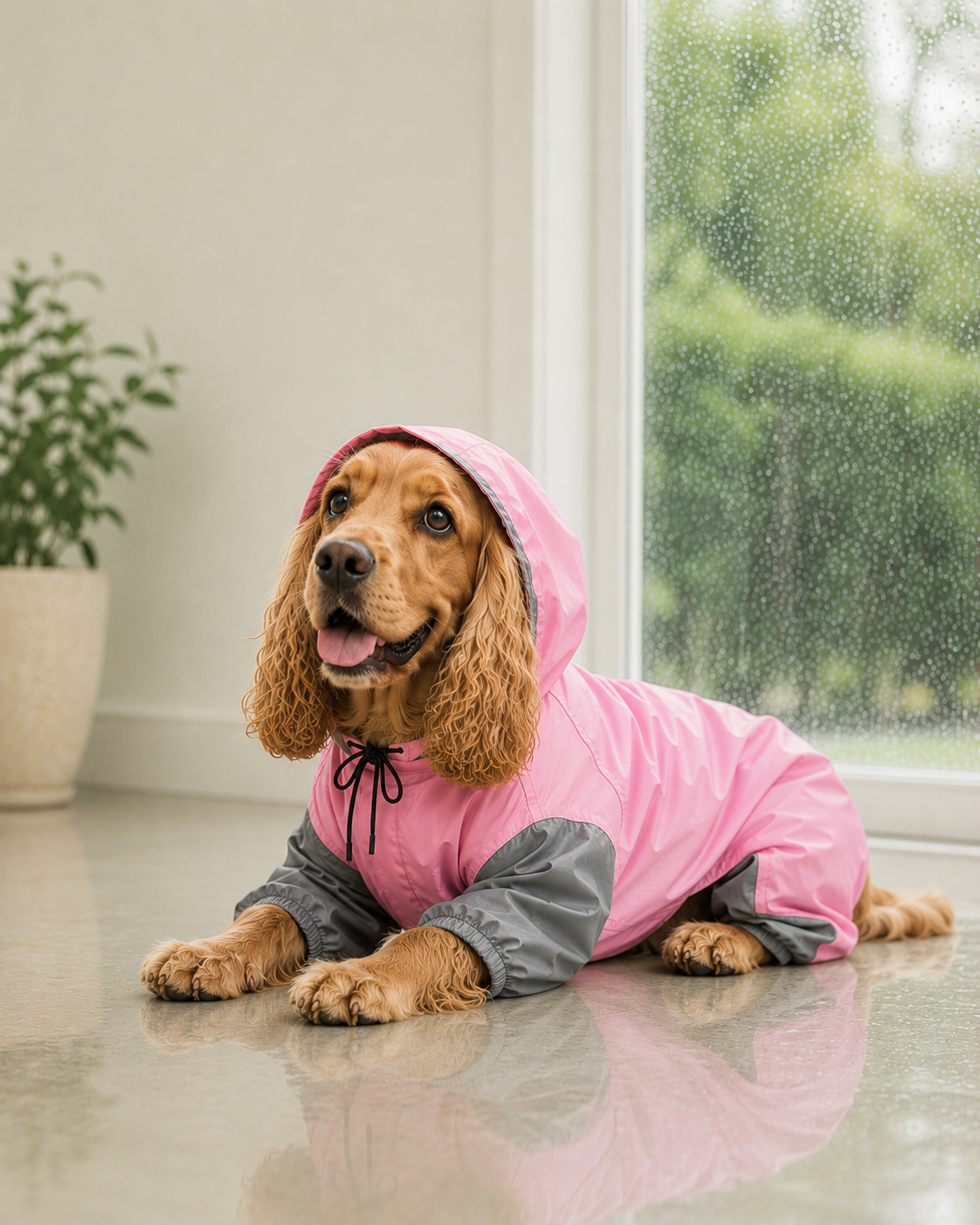 Full Body Jumpsuit Raincoat for Dogs - Waterproof & Windproof