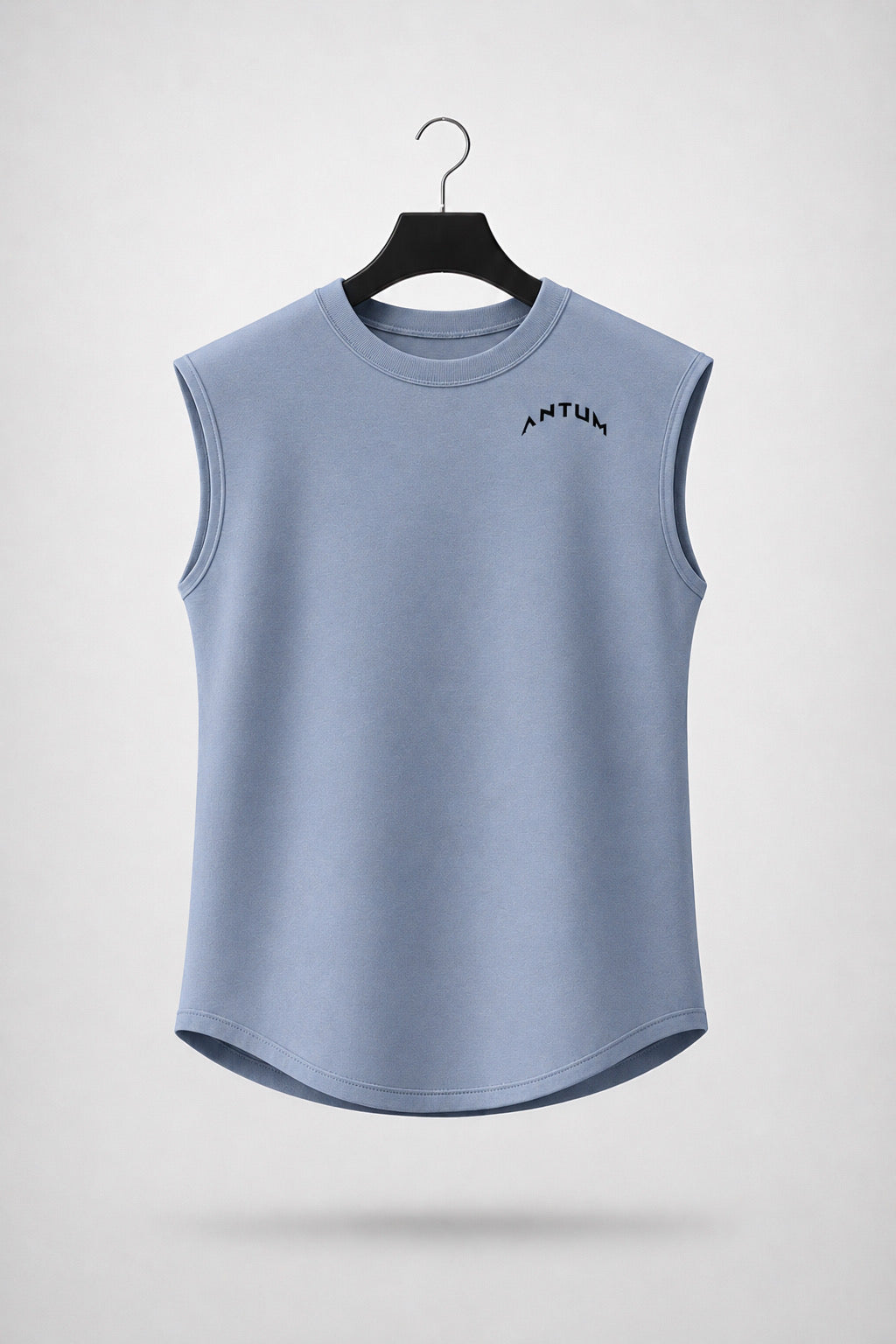 Ash grey  Drop Shoulder Sleeveless