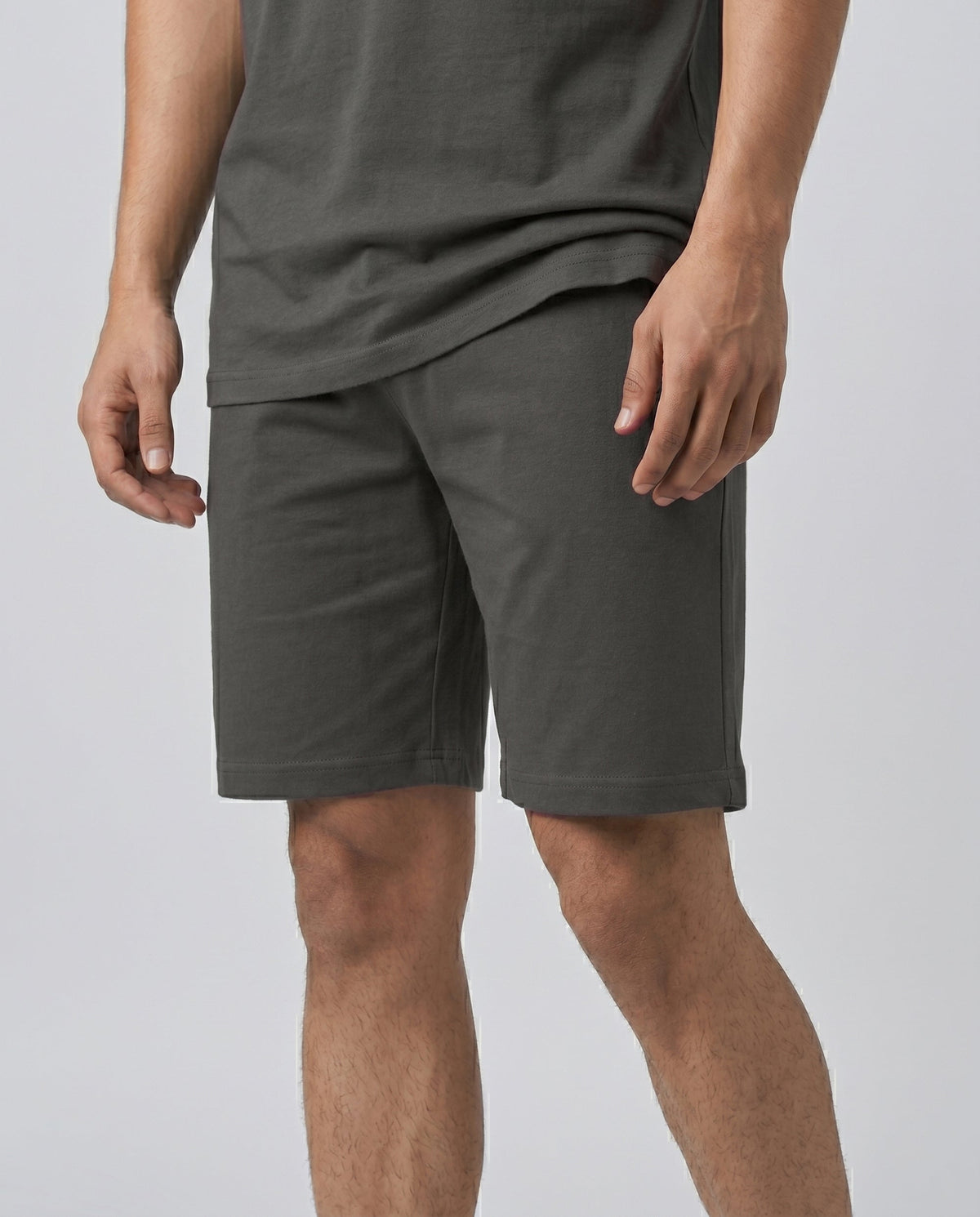 Hushy Bamboo Shorts  (Charcoal Grey)
