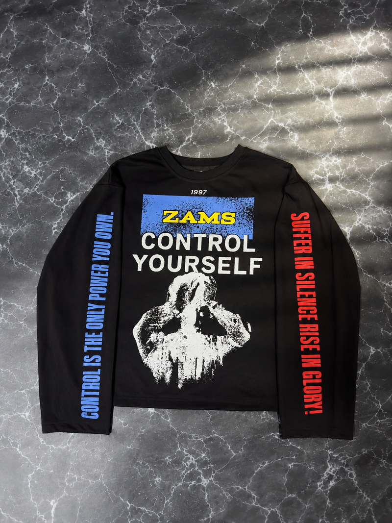 Control Yourself Boxy Fit Long Sleeve T-Shirt-9