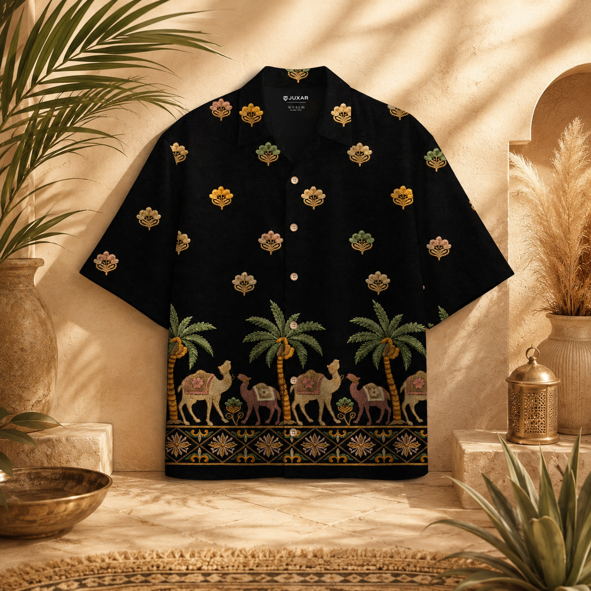 WOMAN DESERT ERA OVERSIZE EMBROIDERY  SHIRT