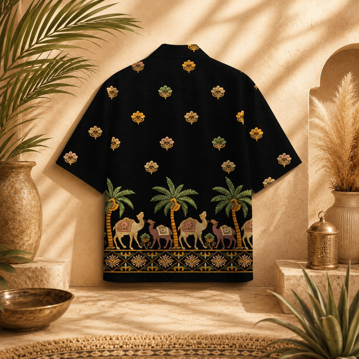 WOMAN DESERT ERA OVERSIZE EMBROIDERY  SHIRT