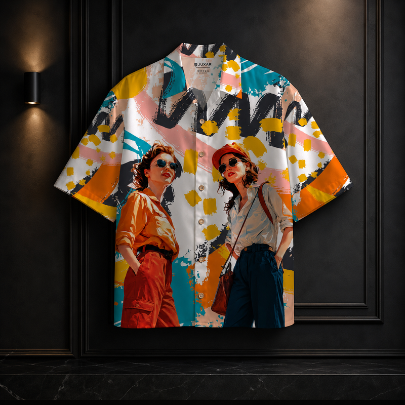 SUNSET BEACH CLUB OVERSIZE PRINTED SHIRT
