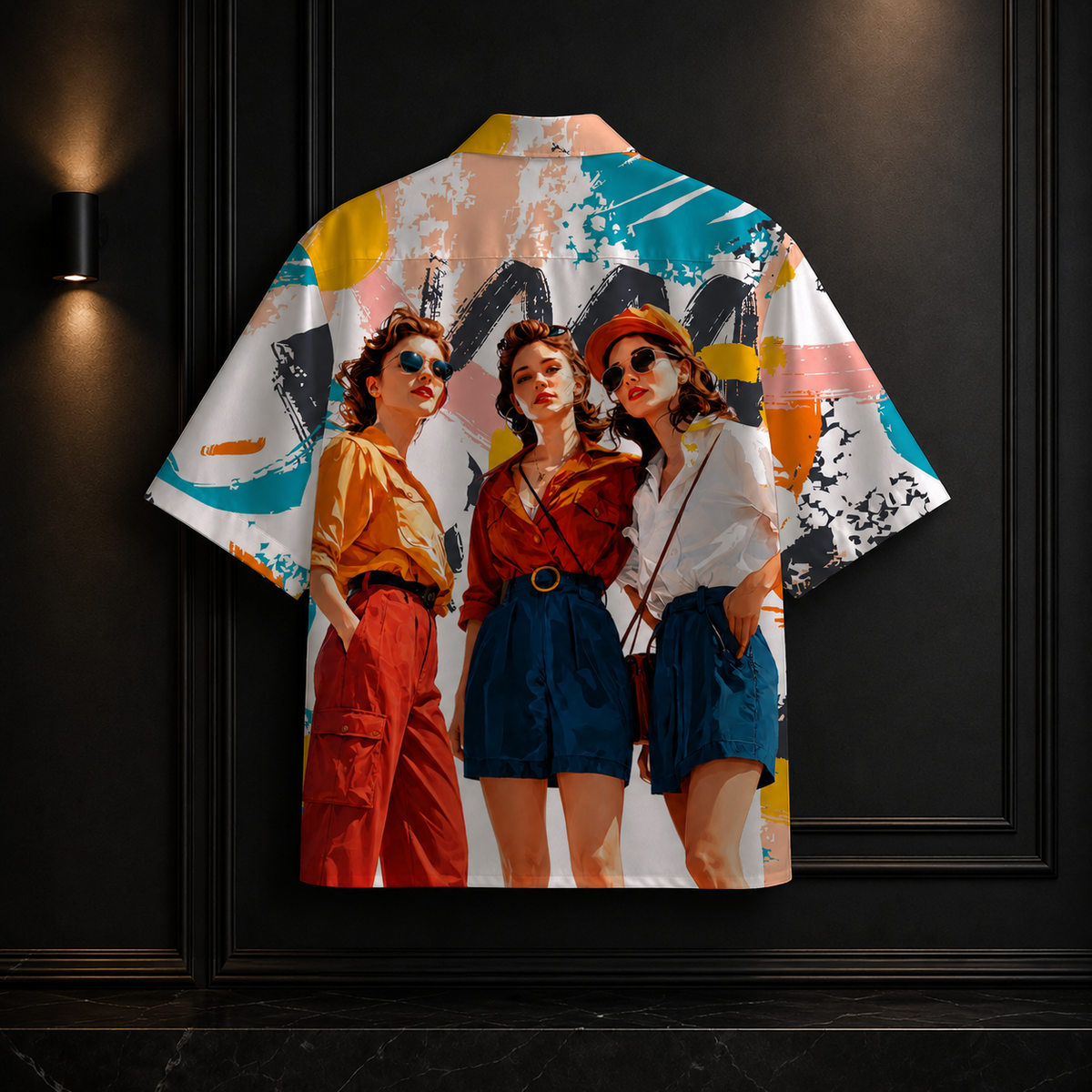 SUNSET BEACH CLUB OVERSIZE PRINTED SHIRT