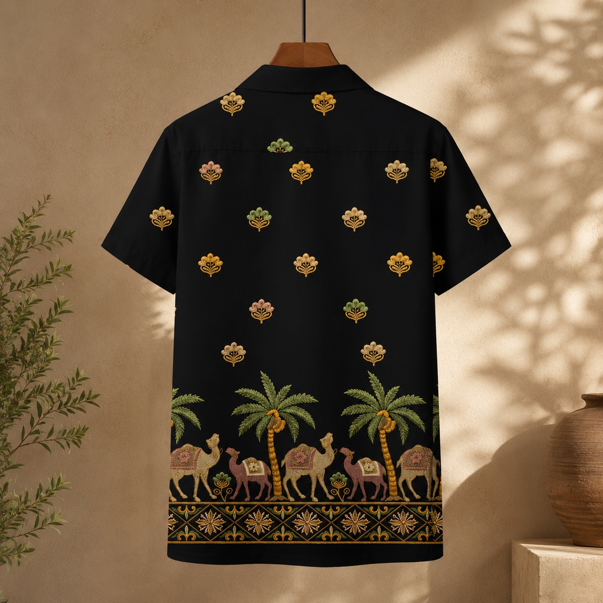 DESERT CULTURE EMBROIDERED OVERSIZE SHIRT