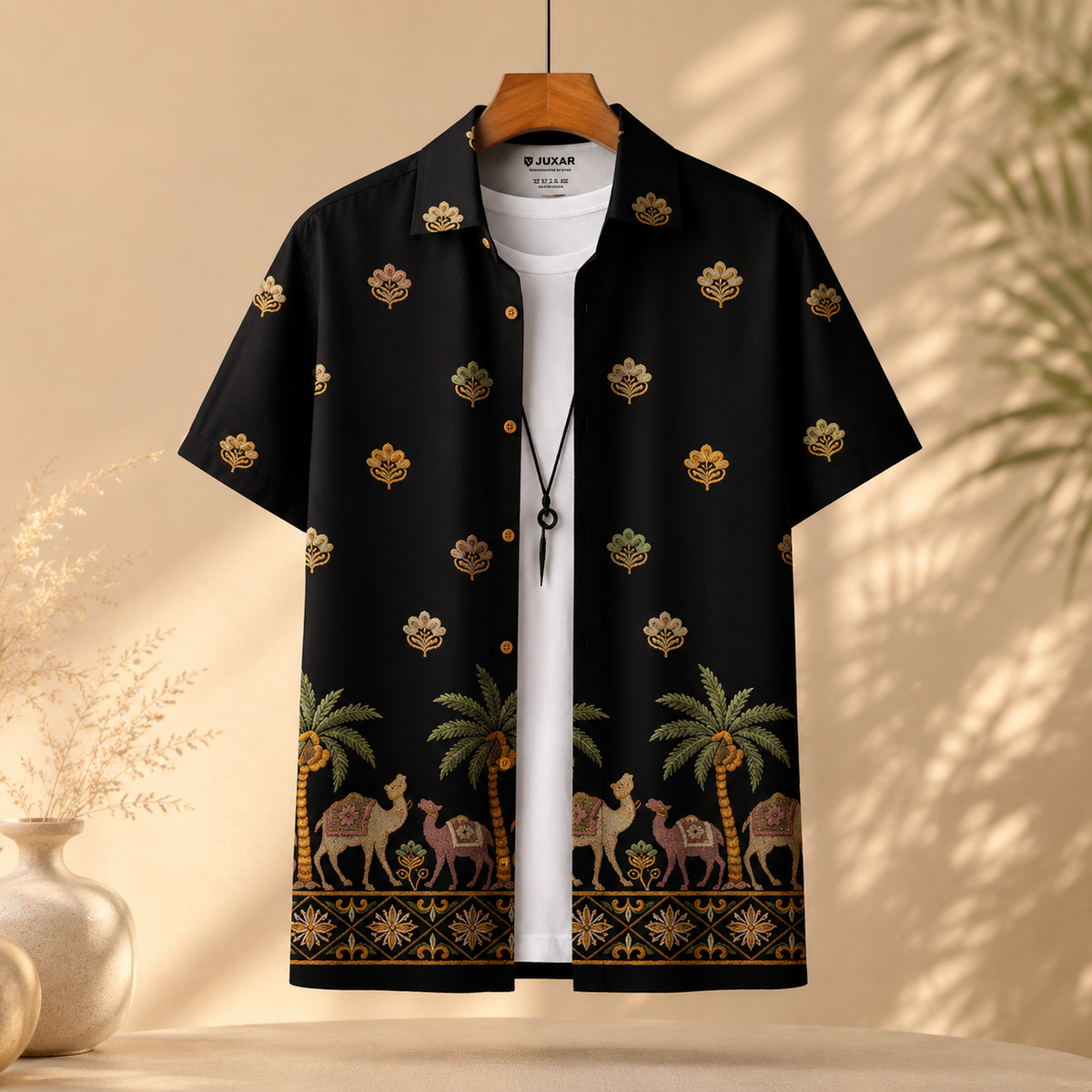 DESERT CULTURE EMBROIDERED OVERSIZE SHIRT