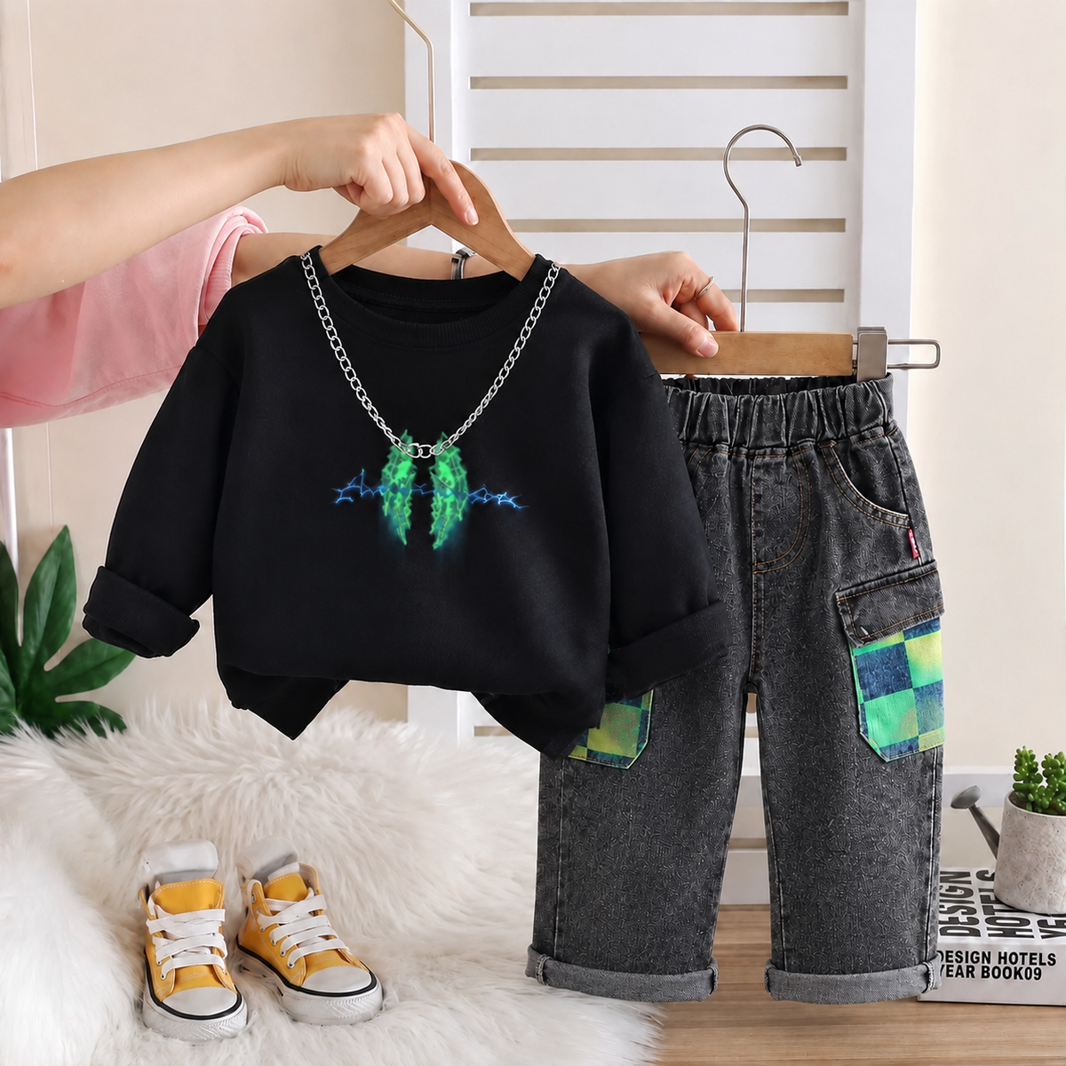 Boys 2 Piece Imported Cord Set [BT-4C-6113] [1 - 6 Years]