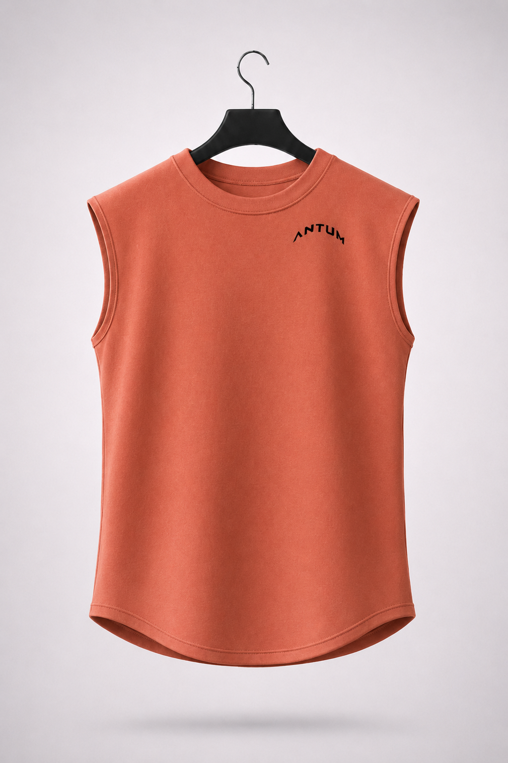 Rust Brown Drop Shoulder Sleeveless