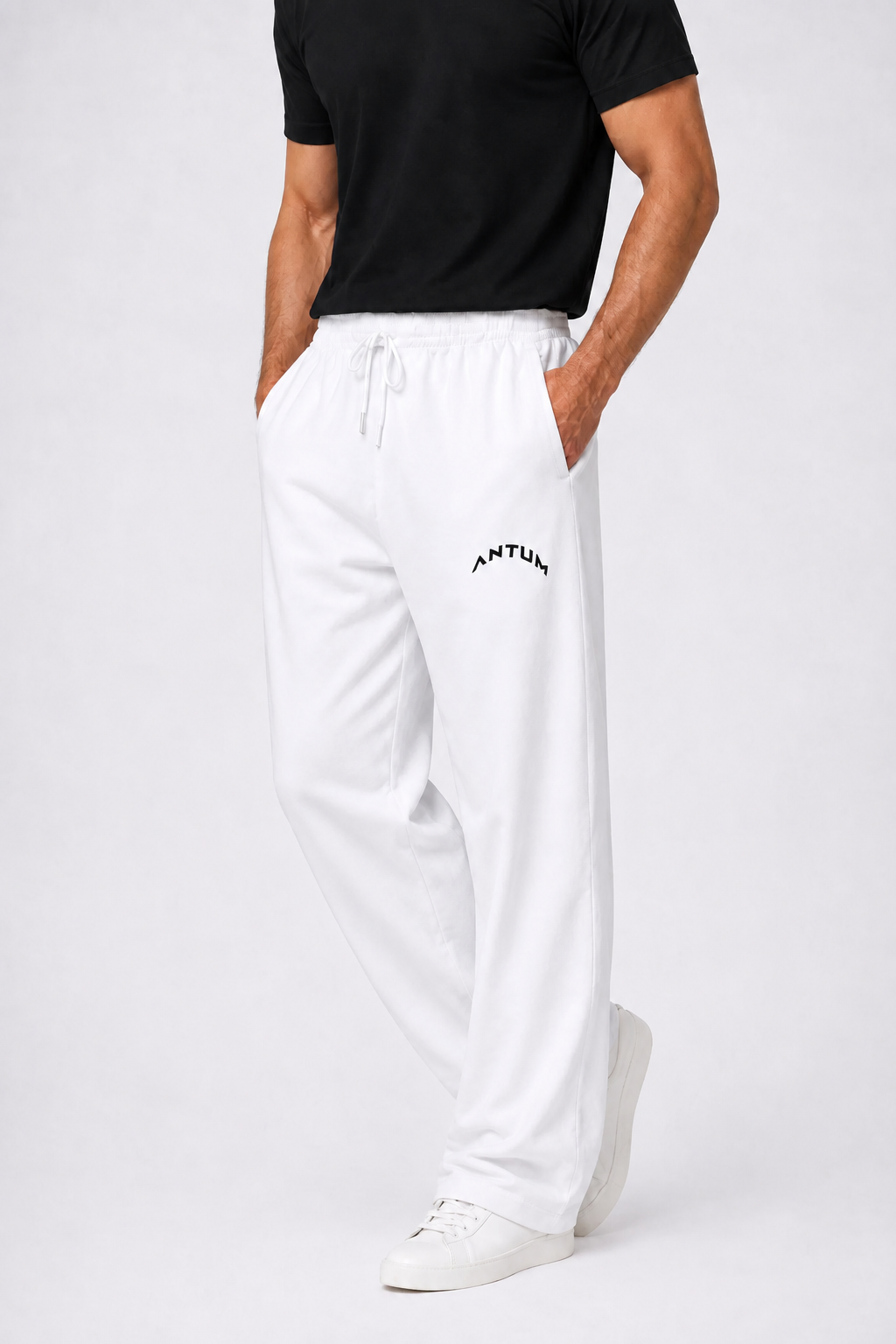 Royal White colour Joggers