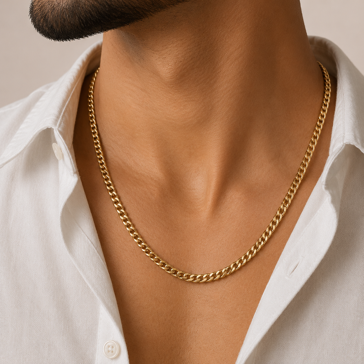 Prime Cuban Chain for Men 22K Gold PVD Waterproof Anti-Tarnish UniqueJewels India