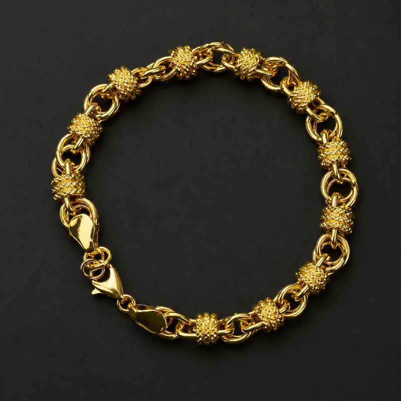 Chain Bracelet Limited Edition 22K Gold PVD Water-Resistant Men