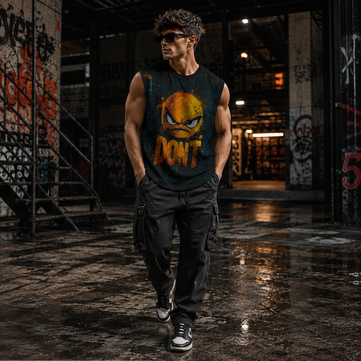 DON'T OVERSIZE STREET TANK TOP
