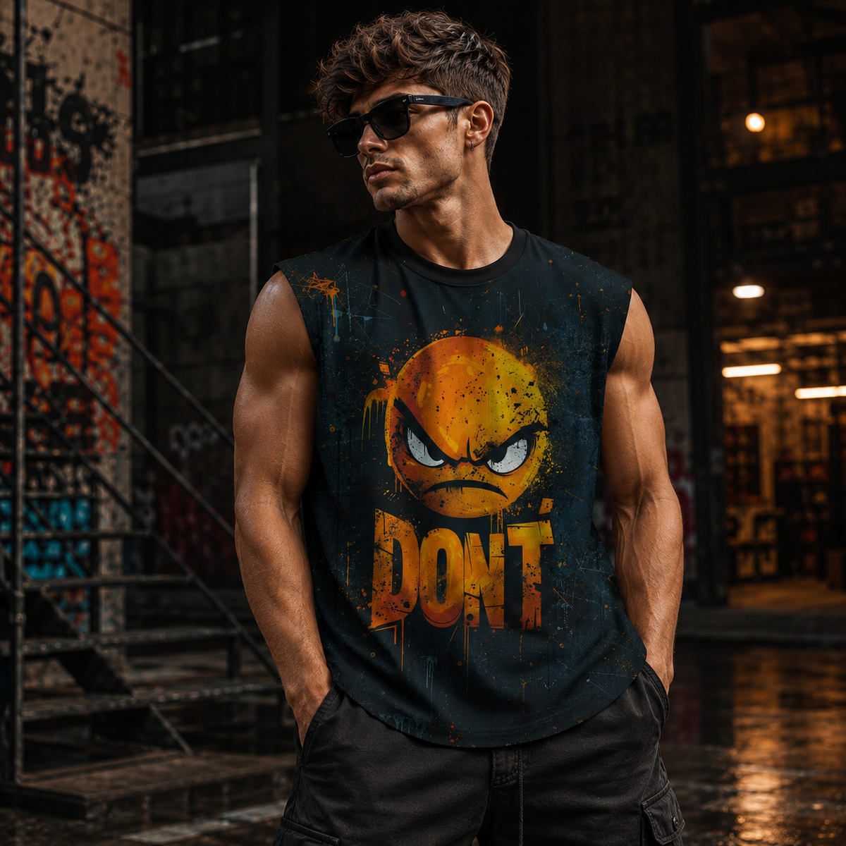 DON'T OVERSIZE STREET TANK TOP
