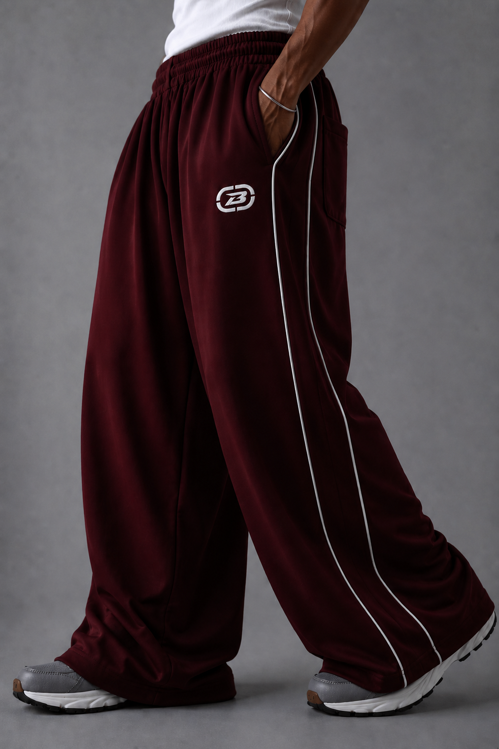 Maroon Pulse Trackpant