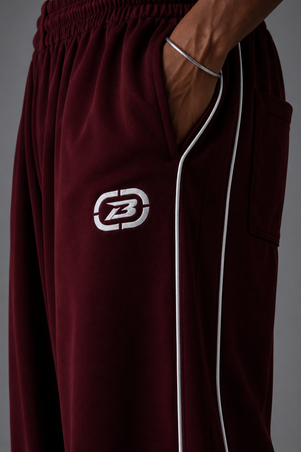 Maroon Pulse Trackpant