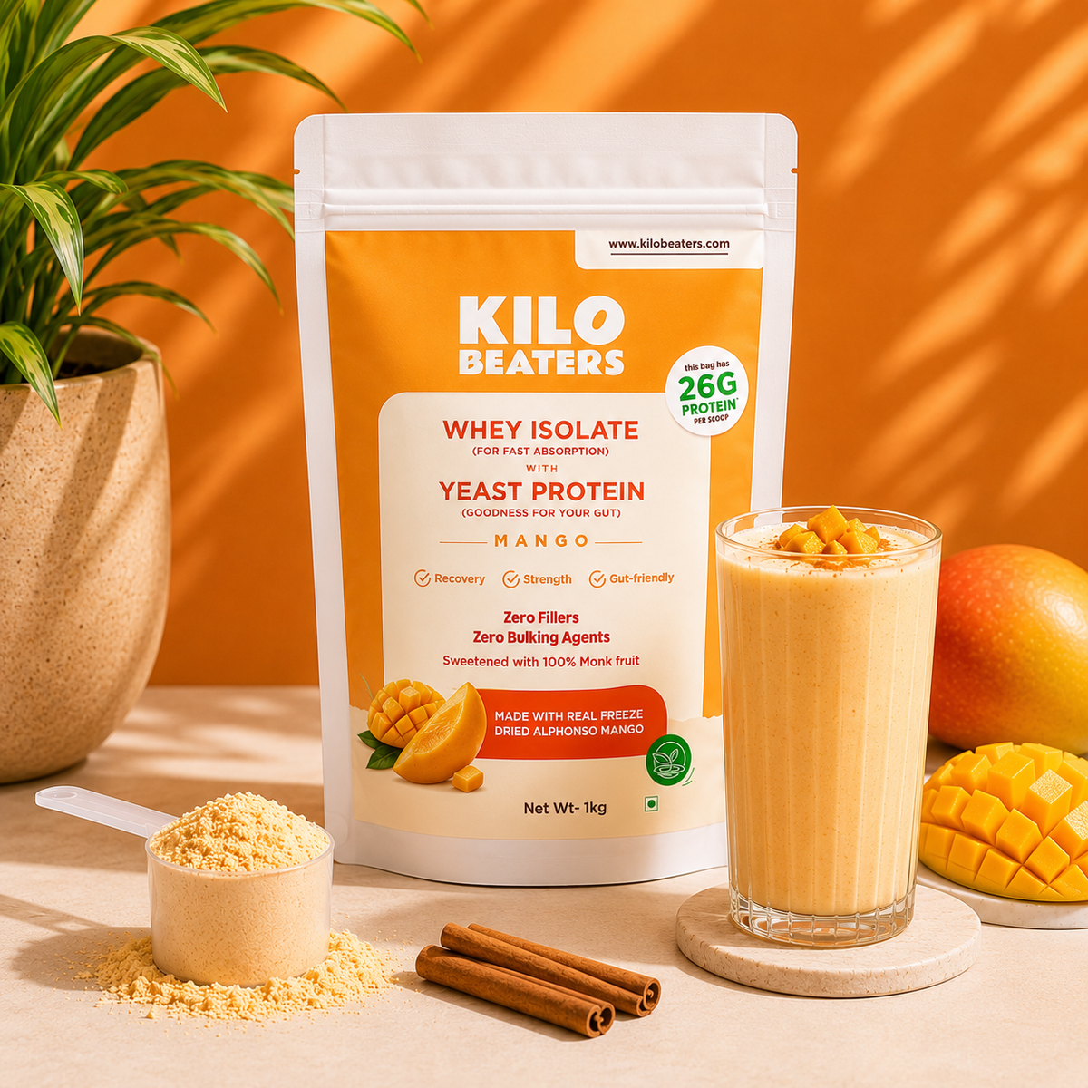 Whey Isolate + Yeast Protein | Mango
