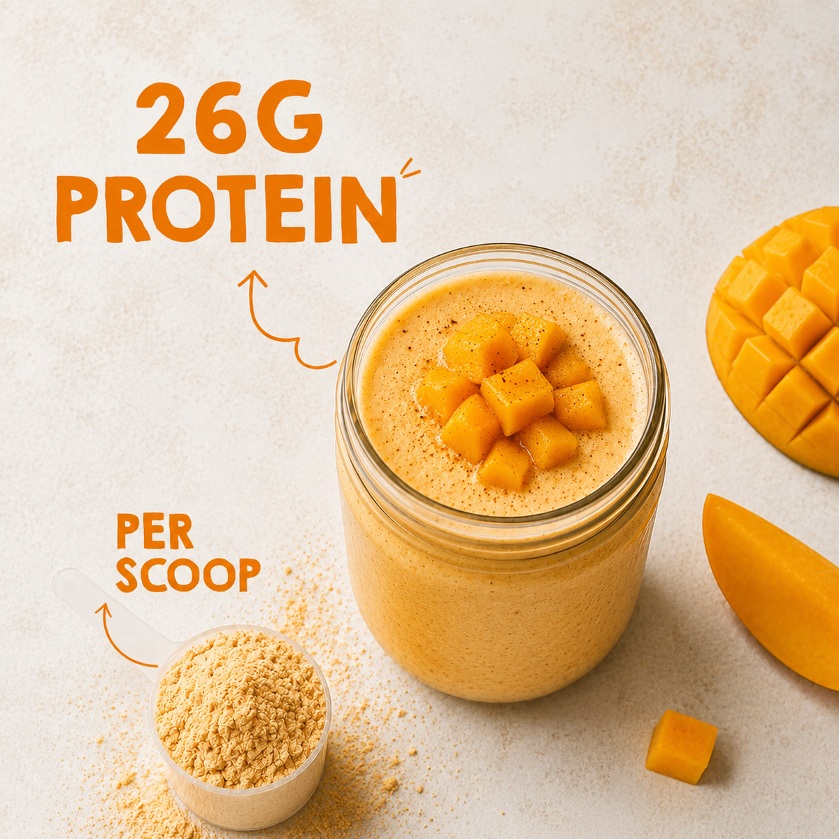 Whey Isolate + Yeast Protein | Mango