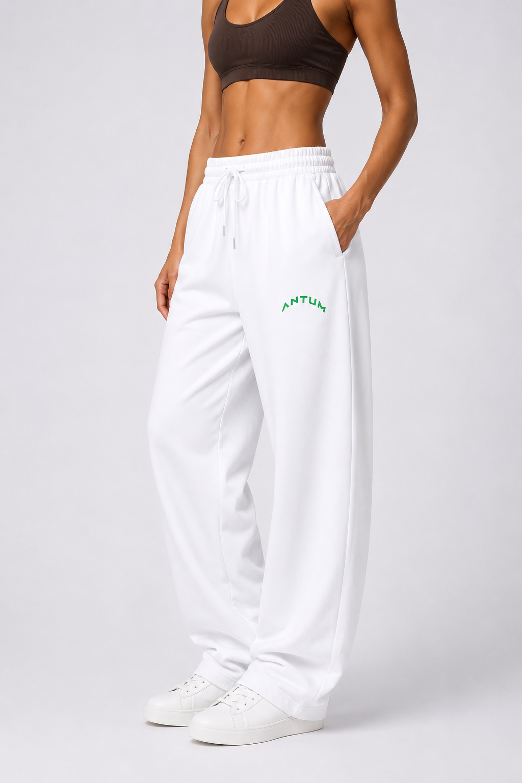 Royal White colour Joggers