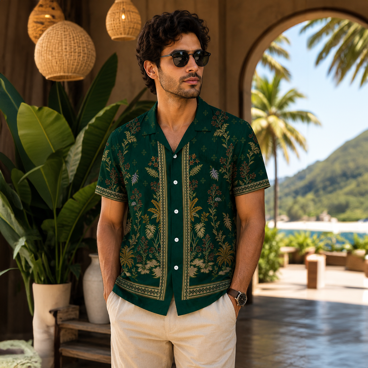FLORAL ART PRINTED SHIRT