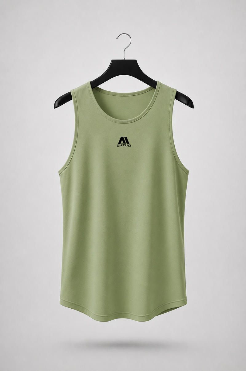 Pista green Colour Cotton Sleeveless t-shirt ( sando )