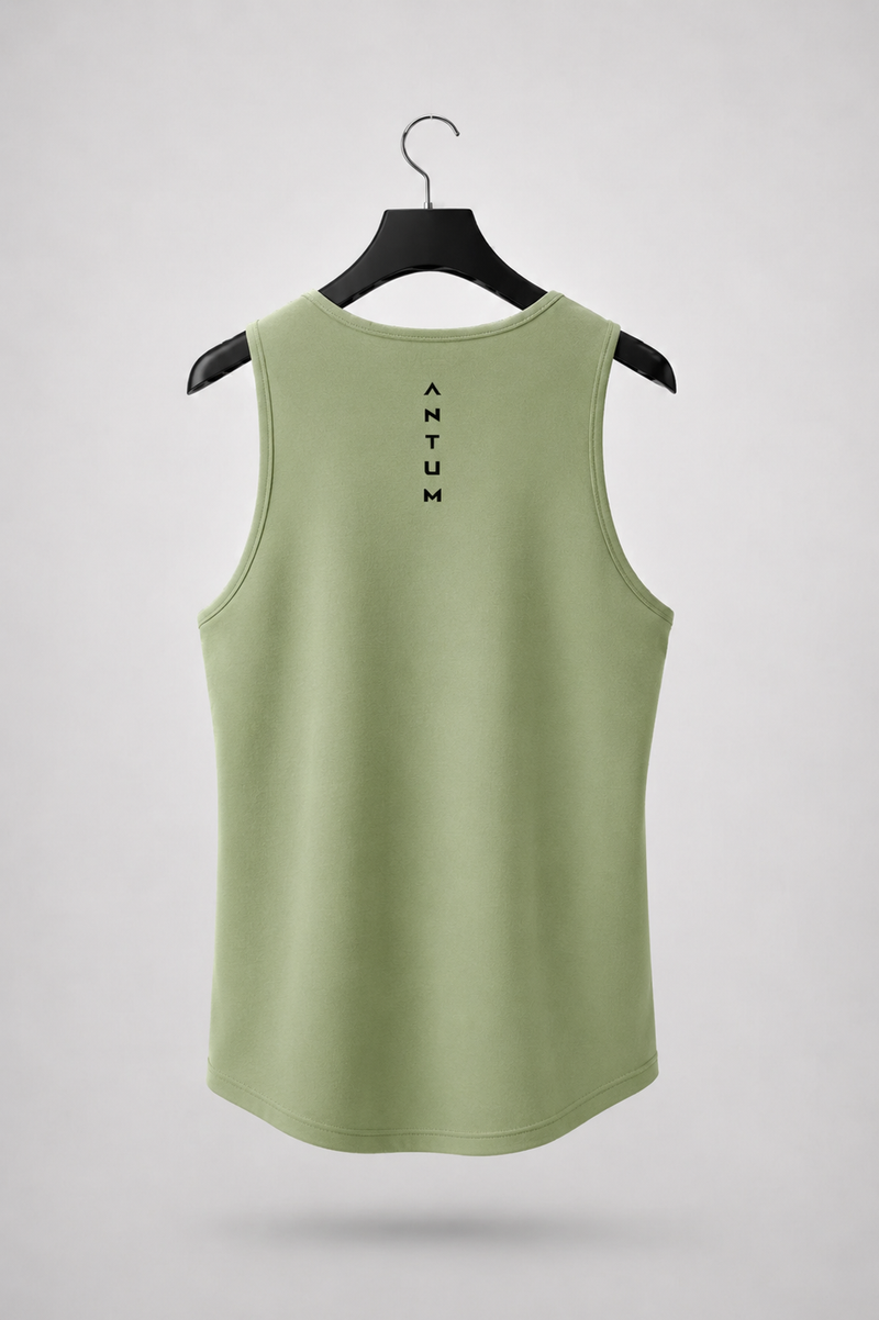 Pista green Colour Cotton Sleeveless t-shirt ( sando )