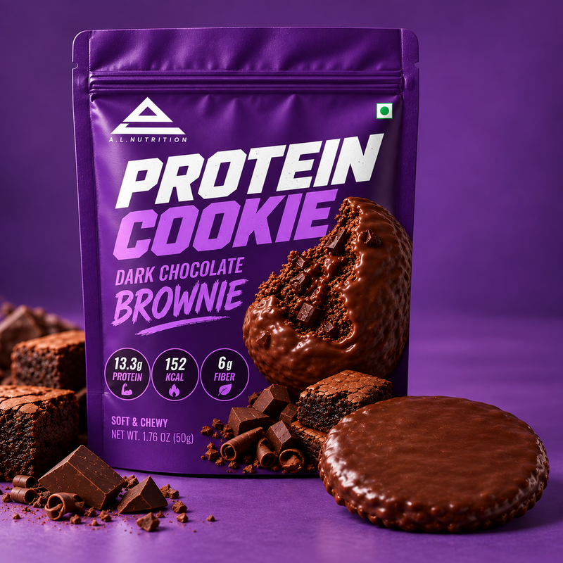 A.L. Nutrition Protein Cookies | Dark Chocolate Brownie-3
