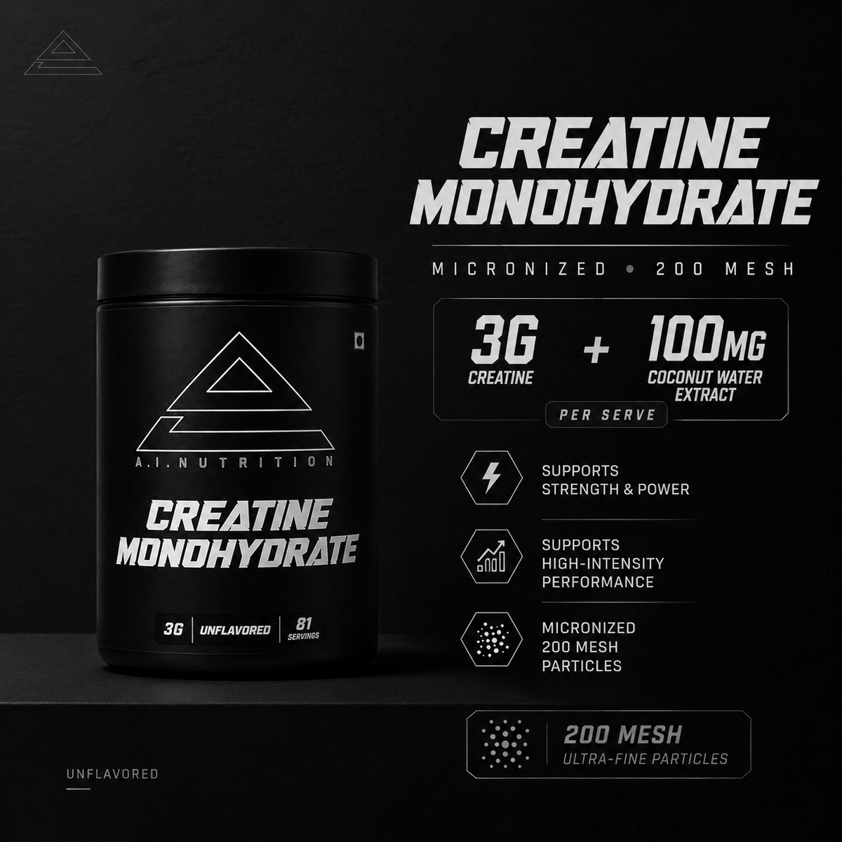 AL Nutrition's CREATINE MONOHYDRATE